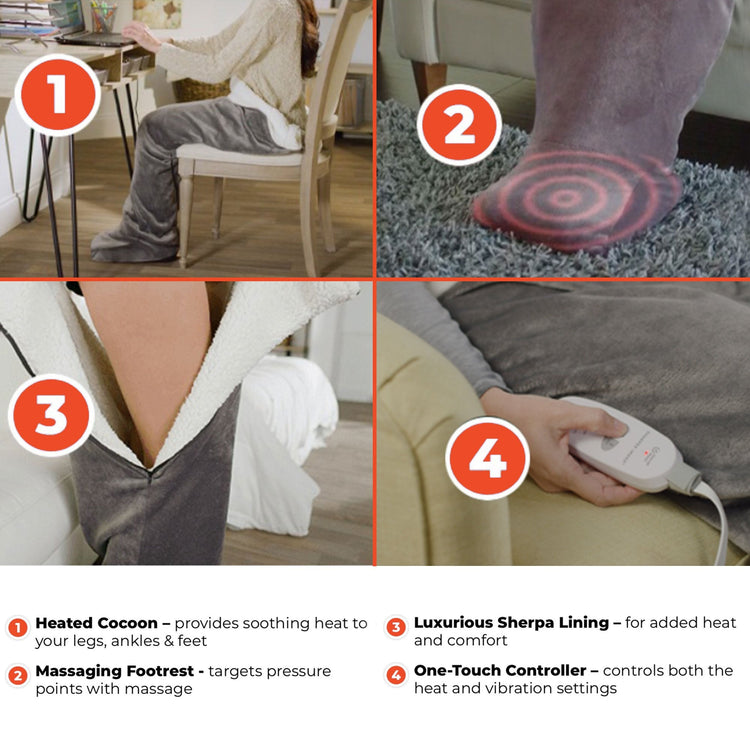 Classic Massaging Heating Wrap By Sharper Image®