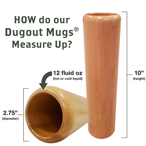 baseball bat mug measure up