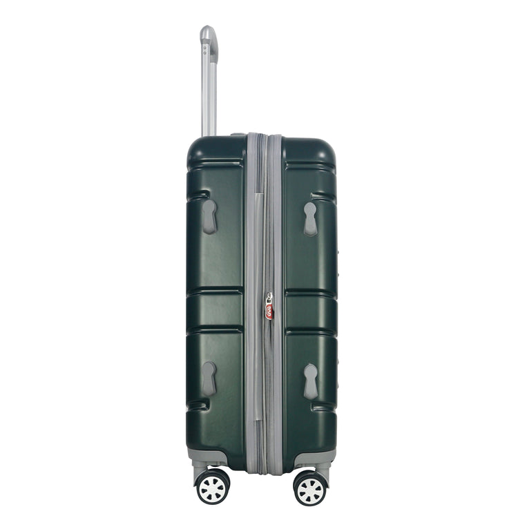 Denmark Plus 3-Piece Expandable Hardcase Luggage Set - Forest Green