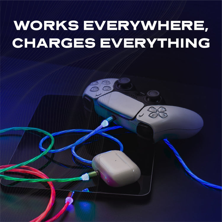 Glow Cords Bundle: Green, Red and Blue