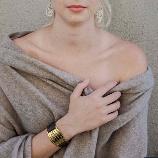 Serenity Prayer Cuff - Gold