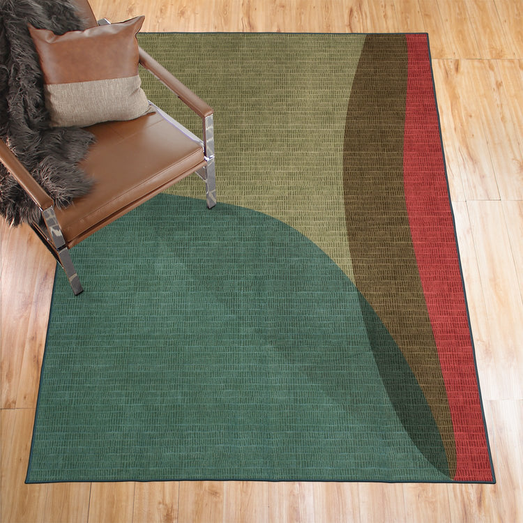 Cove Green Washable Rug