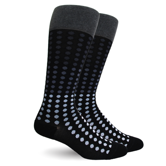 Polka Dot Cotton Black Energy Compression Socks