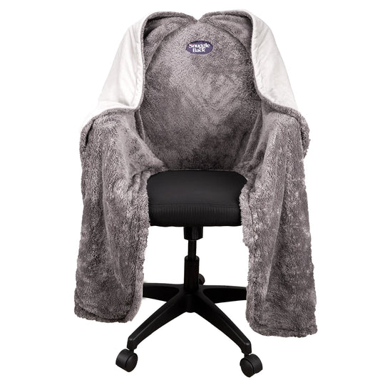 Chair Blanket - Gray Pattern Fleece