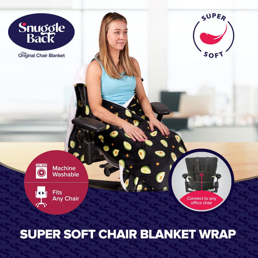 Chair Blanket - Raspberry Pattern Fleece