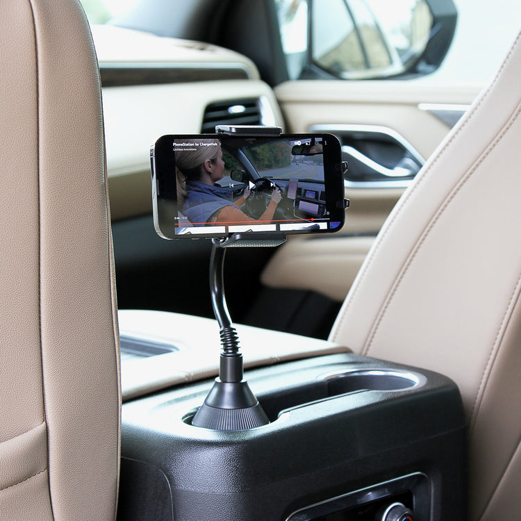 Limitless  - Cup Holder Phone Mount with Adjustable Base, Flexible Neck, & Air Vent Clip