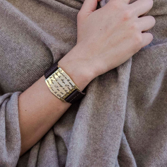 Serenity Prayer Cuff - Gold