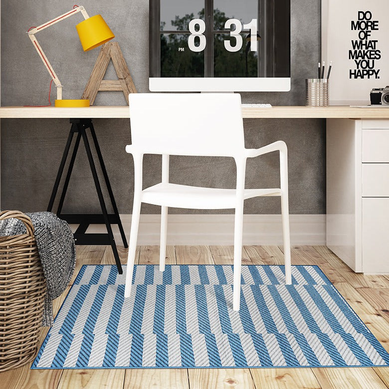 My Magic Carpet Ochre Ikat Washable Rug