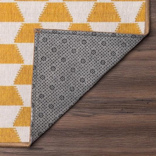Yanis Yellow Gold Washable Rug